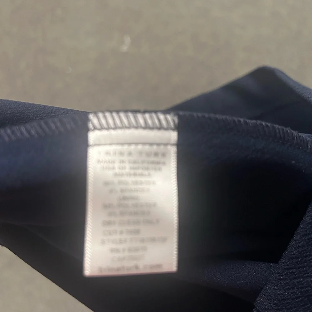Trina Turk Navy Off-Shoulder Mini Dress - Picture 4 of 9